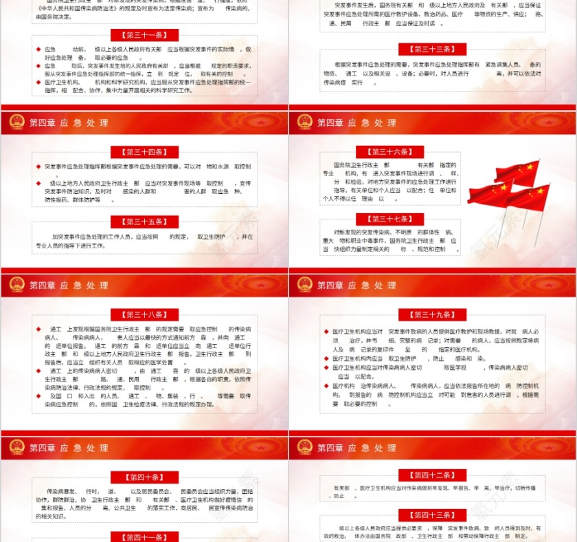 国务院令突发公共卫生事件应急条例PPT第5张