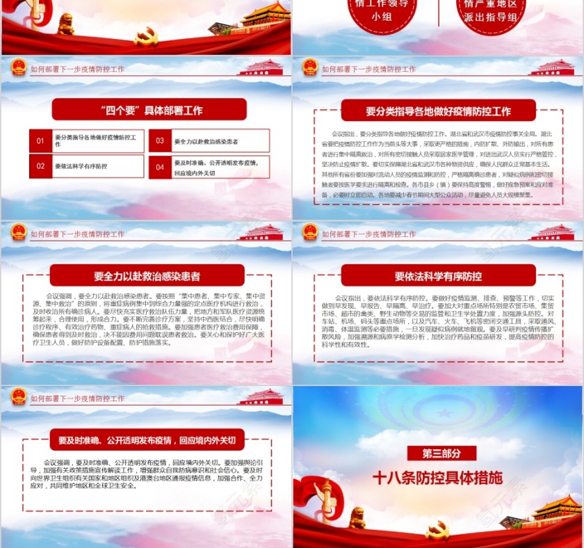 防控新冠肺炎疫情总书记会议精神学习解读PPT第3张