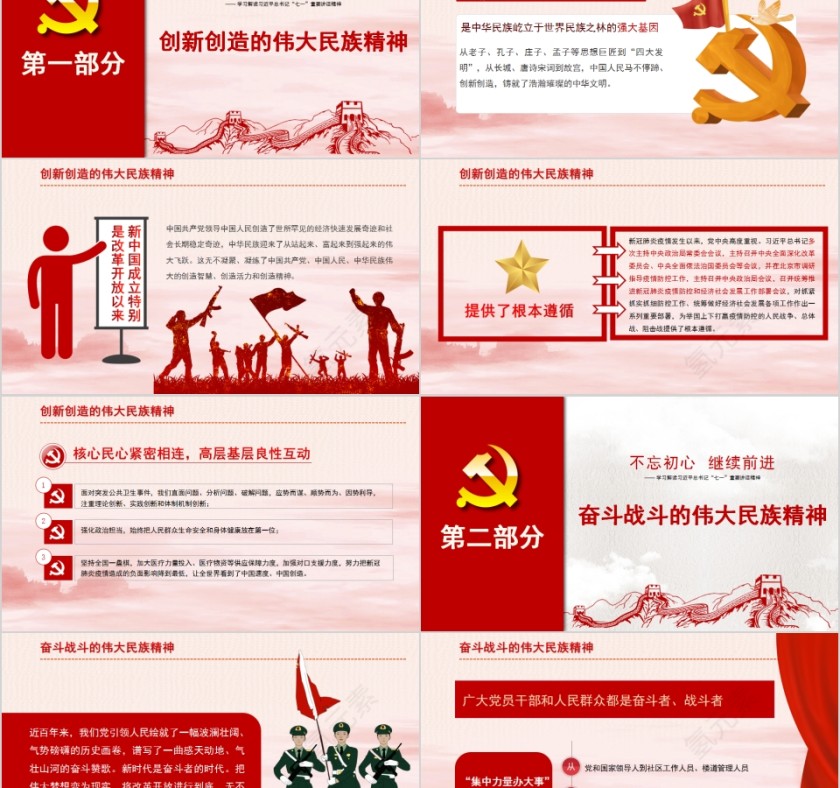 在疫情大考中锤炼伟大民族精神党课教育PPT第2张