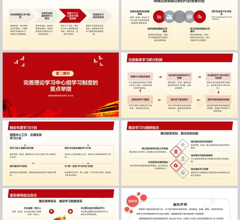 《完善理论学习中心组学习制度》加强党建提升理论素养课件PPT第2张