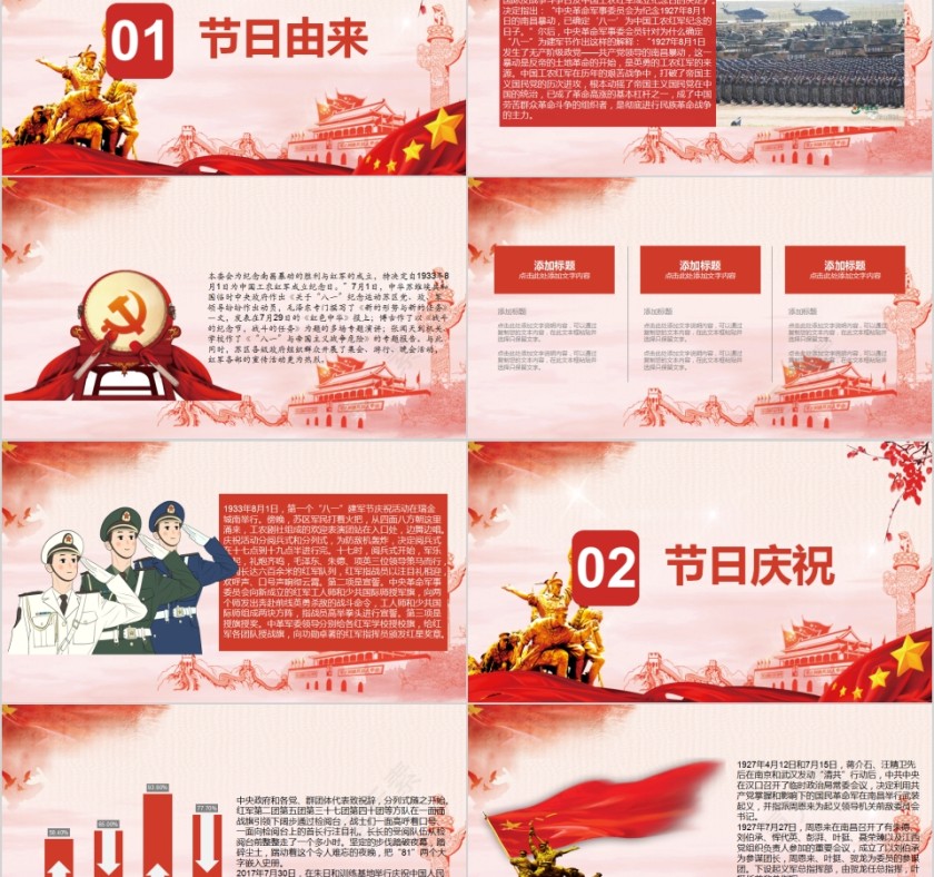 八一建军节“八一”专题党课PPT第2张