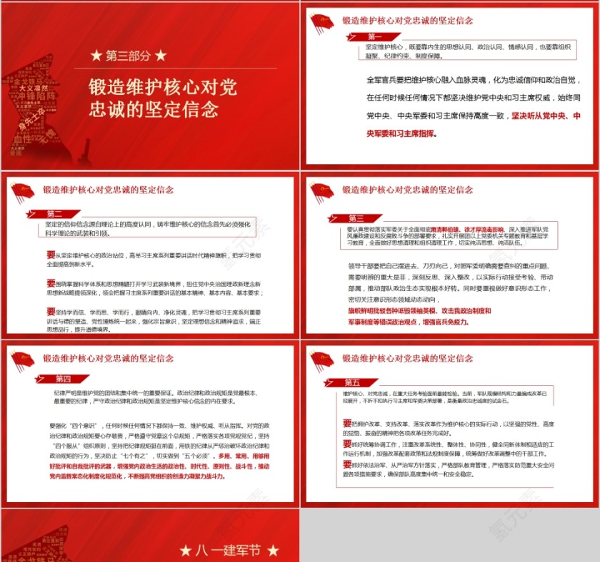 八一建军节庆祝中国人民解放军建军93周年PPT第4张