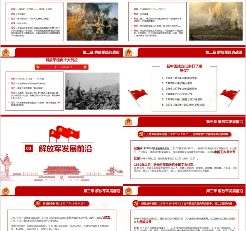 祝贺中国人民解放军建军93周年八一建军节主题班会PPT第5张