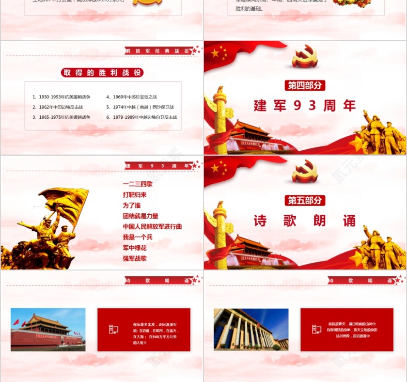 热烈庆祝中国人民解放军建军93周年PPT第6张