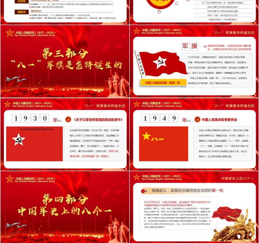 军史钩沉建军93周年建军节专题党课PPT第3张