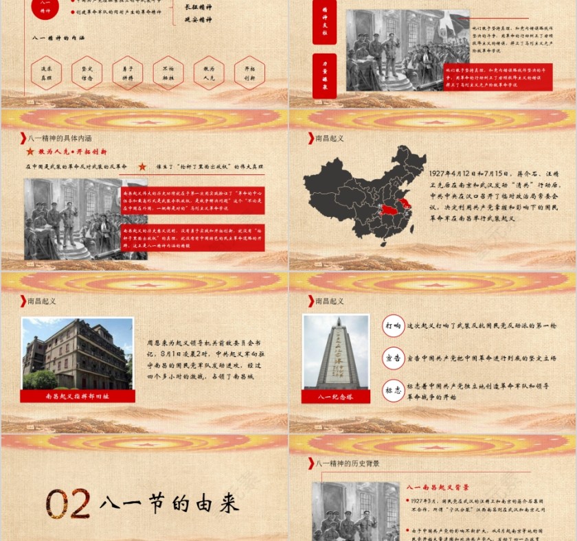 八一精神热血铸军魂热烈庆祝中国人民解放军建军93周年PPT第2张