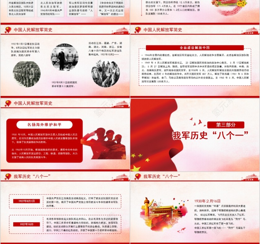 八一建军节主题班会专题党课PPT第3张