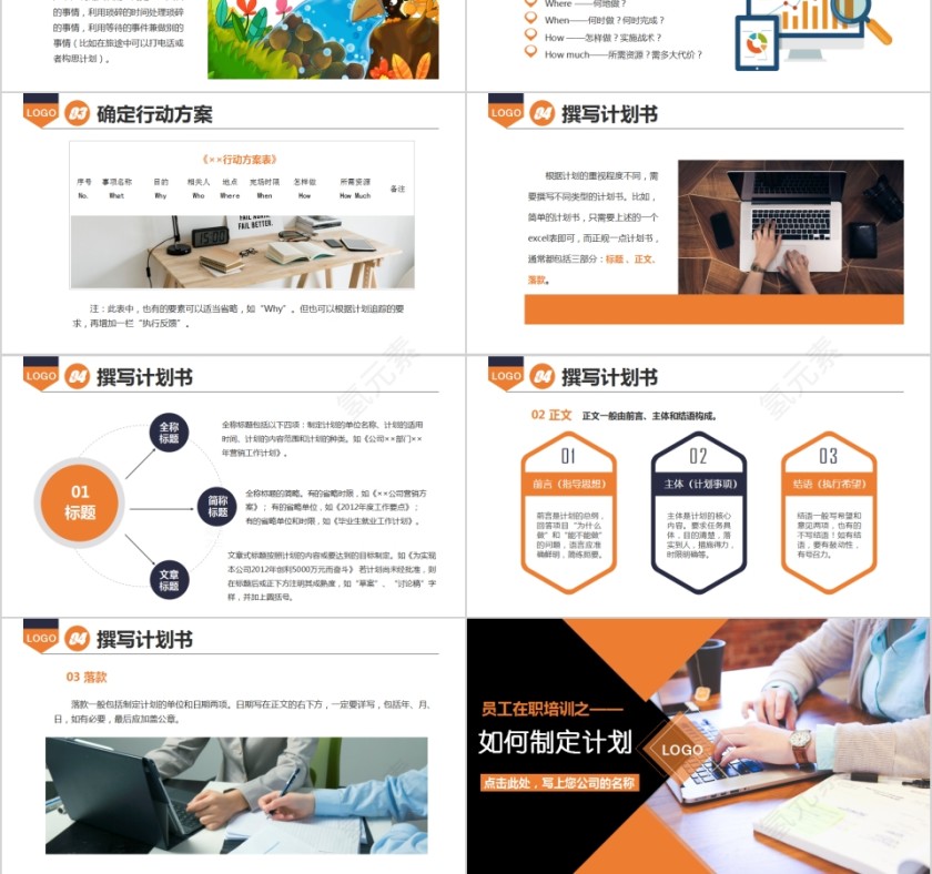 员工在职培训如何制定计划PPT模板第6张