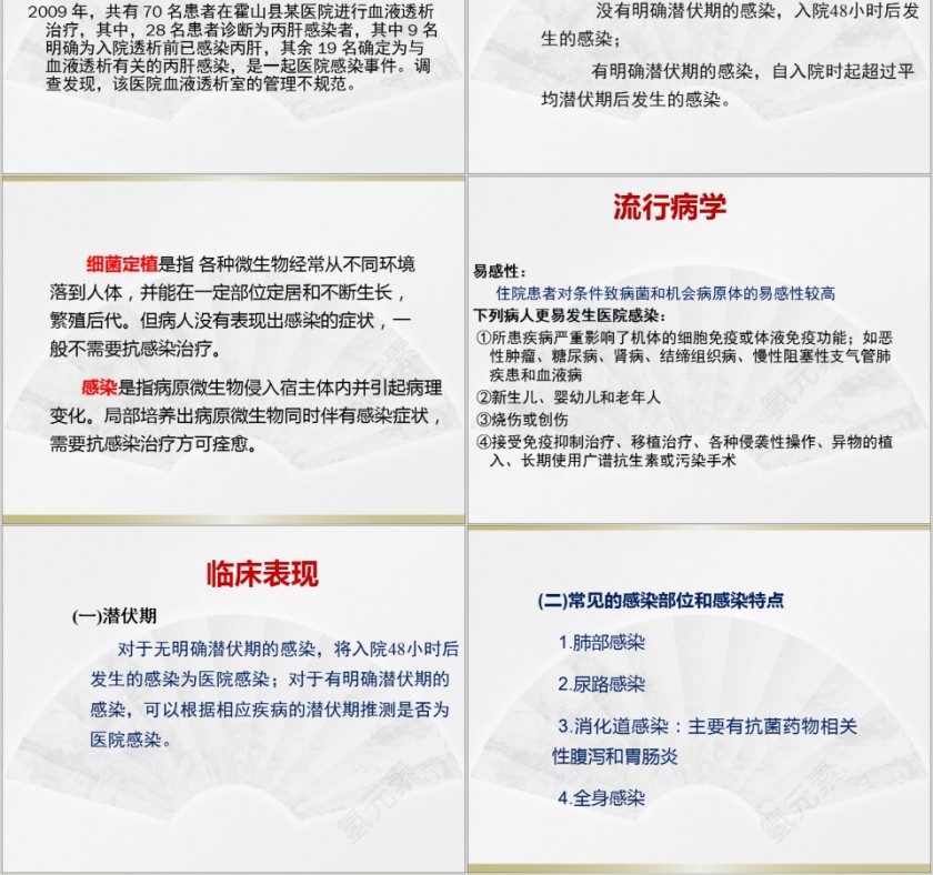 医院感染院感知识培训PPT模板第2张