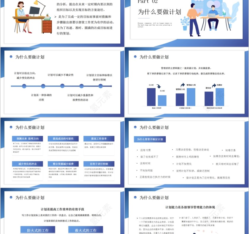 简约清新如何制定计划PPT第2张