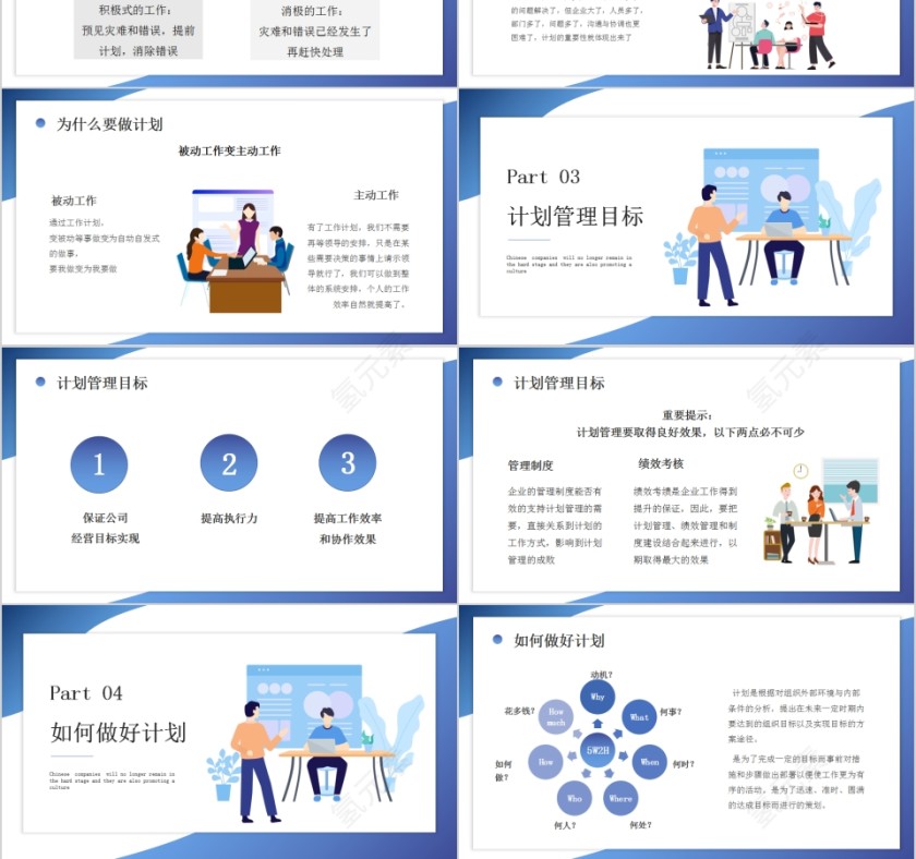 简约清新如何制定计划PPT第3张