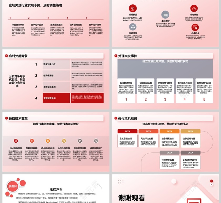简约风2025新年工作计划PPT模板第6张