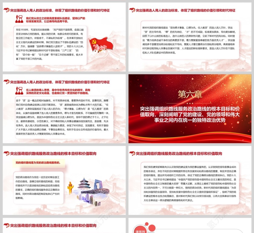 红色党政风深刻把握新时代党的组织路线的原创性贡献党课学习ppt第5张