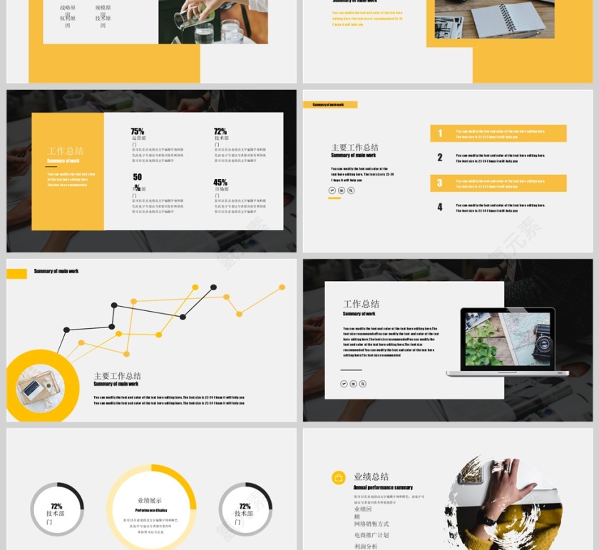 现代职业工作汇报总结分享简洁清新PPT第3张