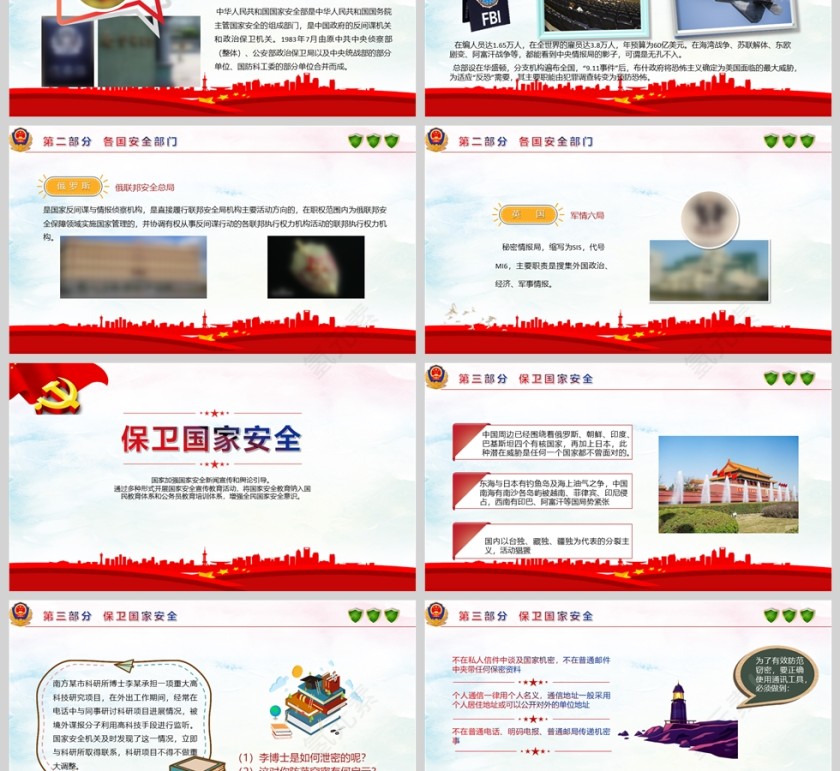 全民国家安全教育日PPT课件模版第3张