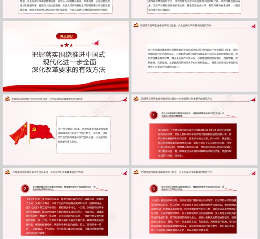 党政风紧紧围绕推进中国式现代化进一步全面深化改革党课PPT第4张