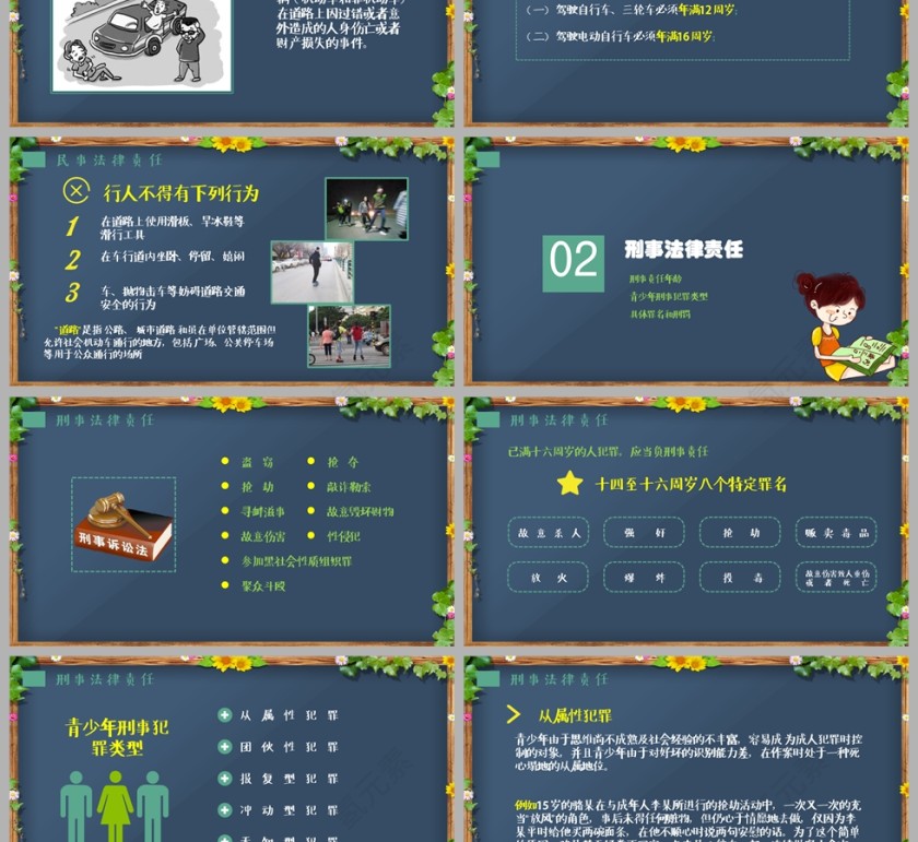 中小学生学法制教育知识讲解PPT课件模板——氢元素第3张
