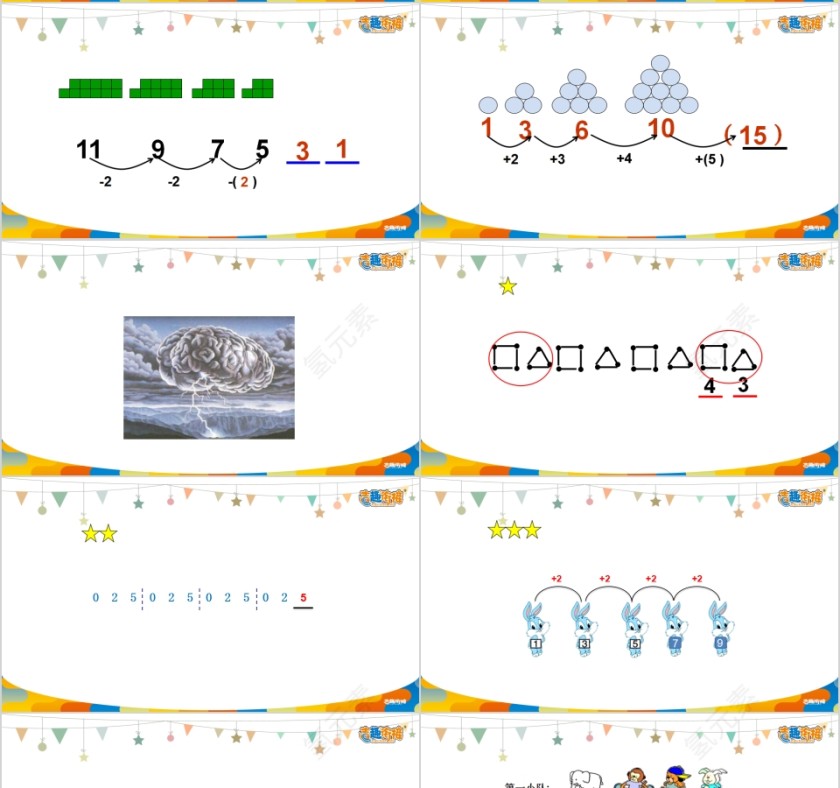 顶点数学找规律PPT模板第4张