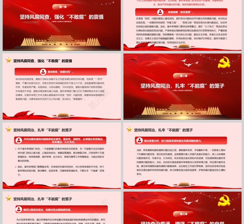 党政风防腐倡廉《以审理之为助推深化风腐同查同治》ppt第2张