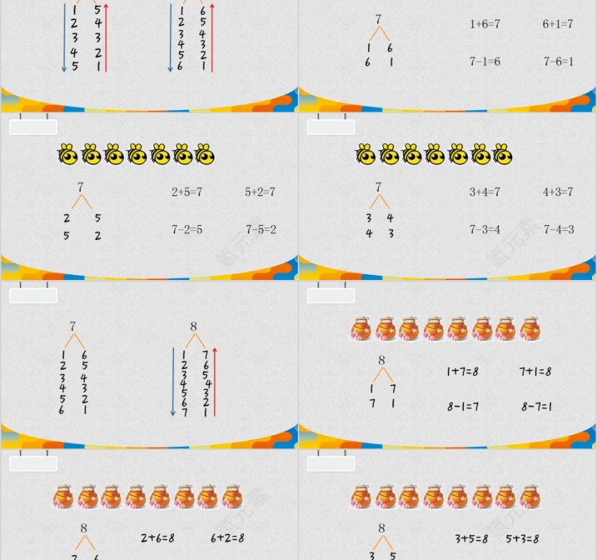 顶点数学7-8的分解和组成PPT模板第2张
