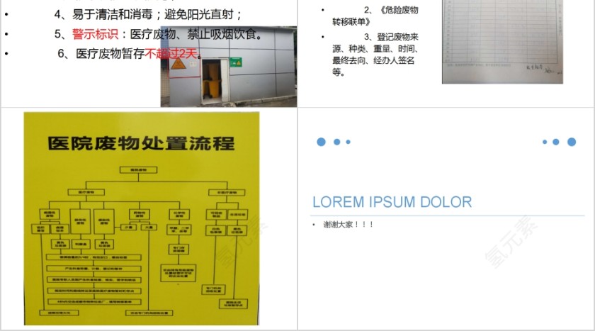 医疗垃圾分类与处理原则PPT模板第12张