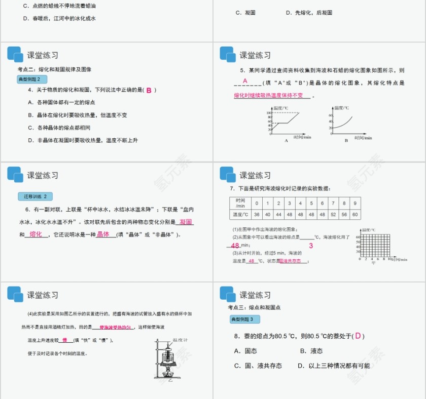 《溶化和凝固》人教版八年级物理PPT课件第6张