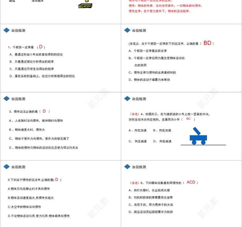 《牛顿第一定律》人教版八年级物理PPT课件第6张