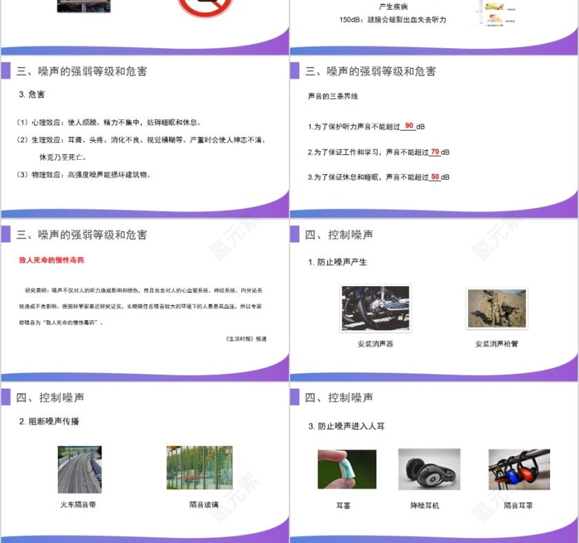 《噪声的危害和控制》人教版八年级物理PPT课件第3张