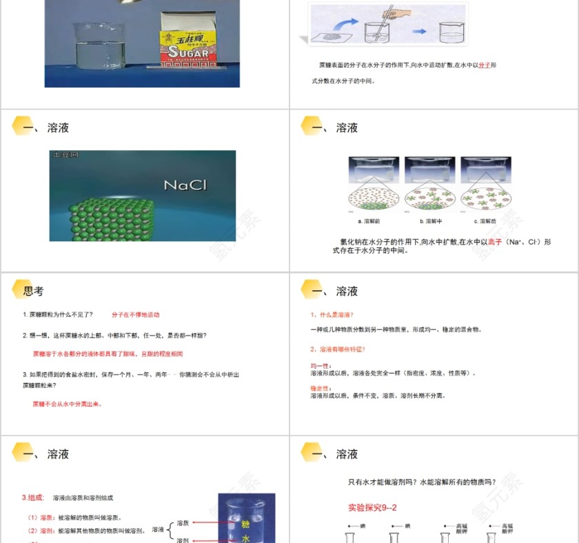 《溶液的形成》人教版九年级化学上册PPT课件第2张