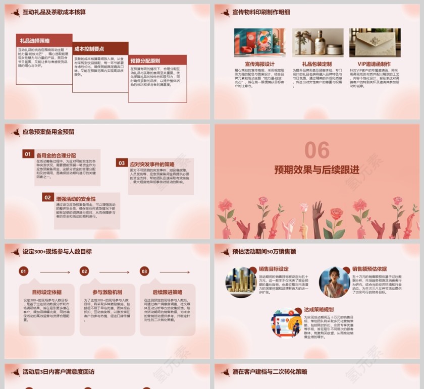 简约风三八女神节活动策划方案PPT模板第5张