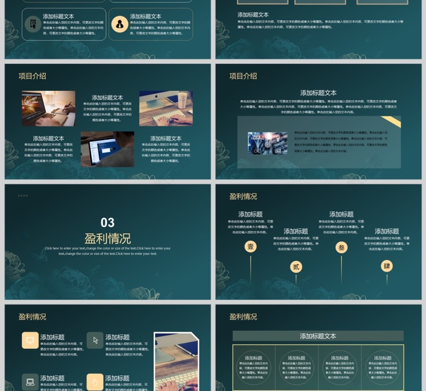 大气项目融资计划书PPT模版第3张