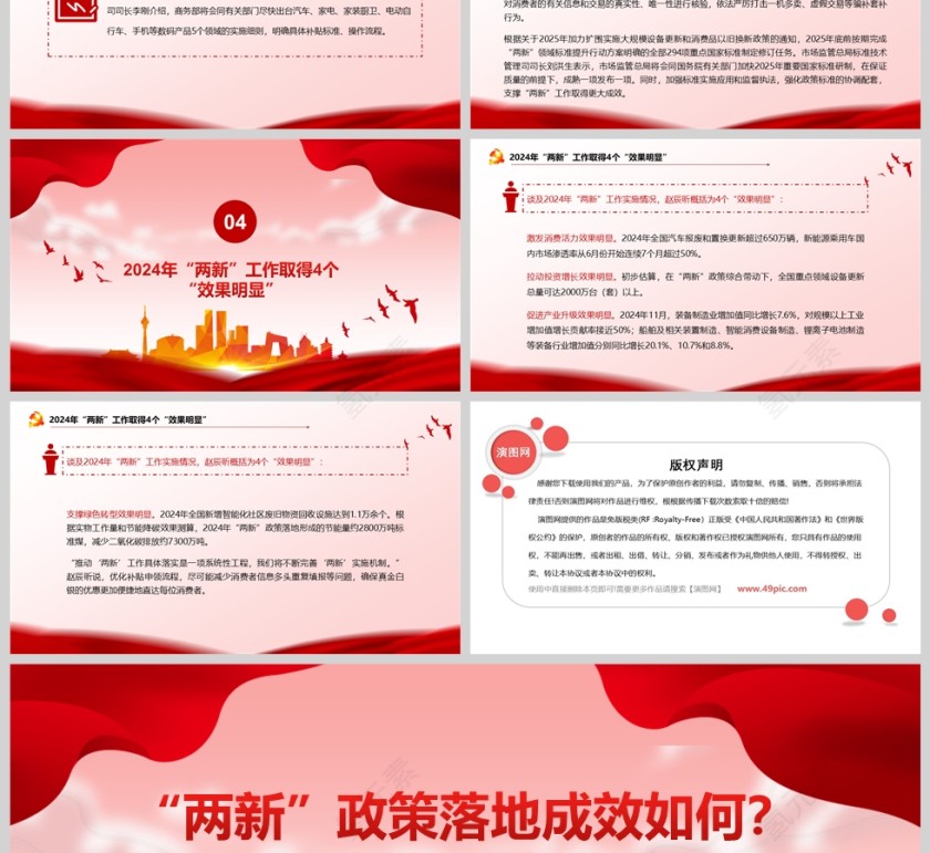 两新政策落地成效和2025年最新部署PPT简洁风扩大内需PPT课件第3张