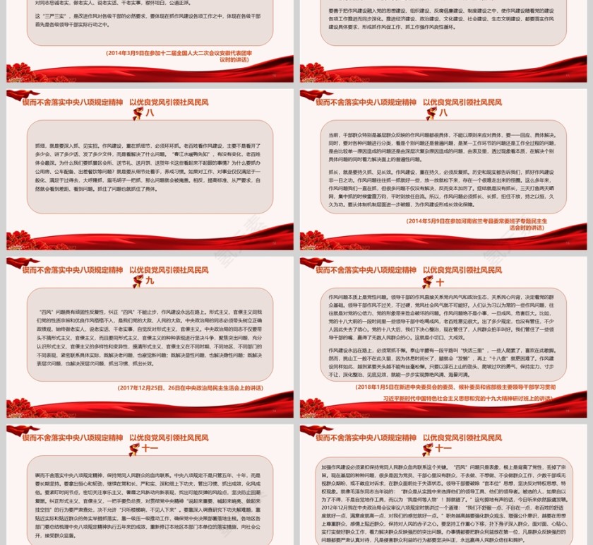 2025《锲而不舍落实中央八项规定精神，以优良党风引领社风民风》党课学习ppt第3张