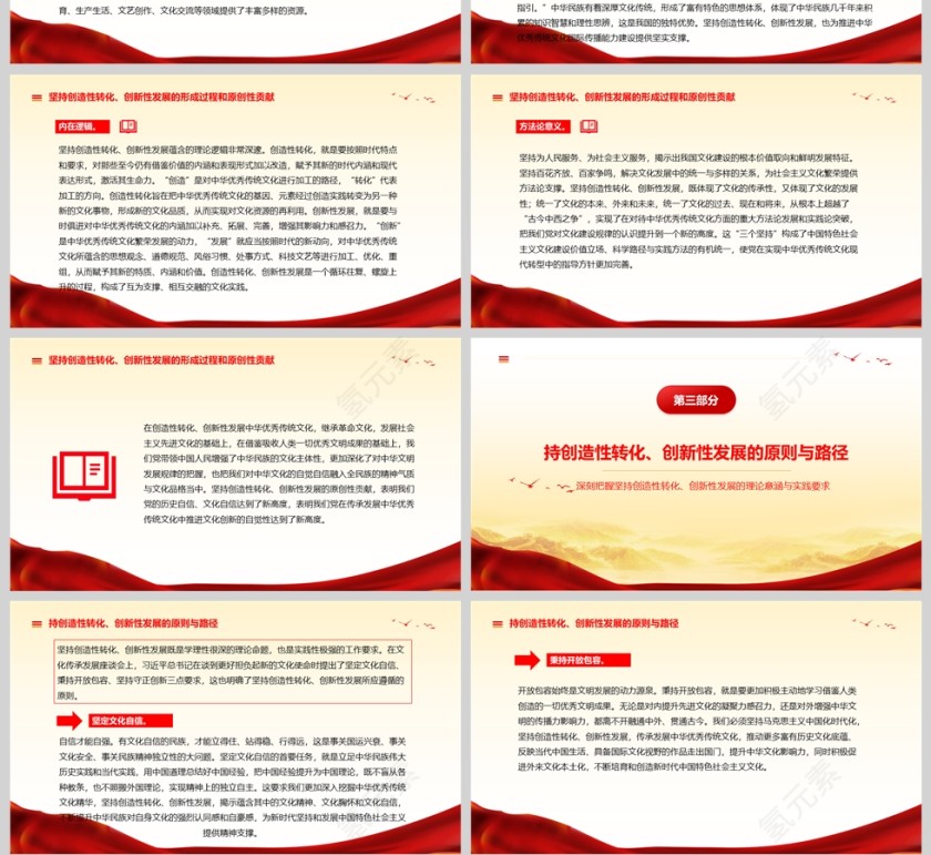 2025《深刻把握坚持创造性转化、创新性发展的理论意涵与实践要求》党课教育学习ppt第4张