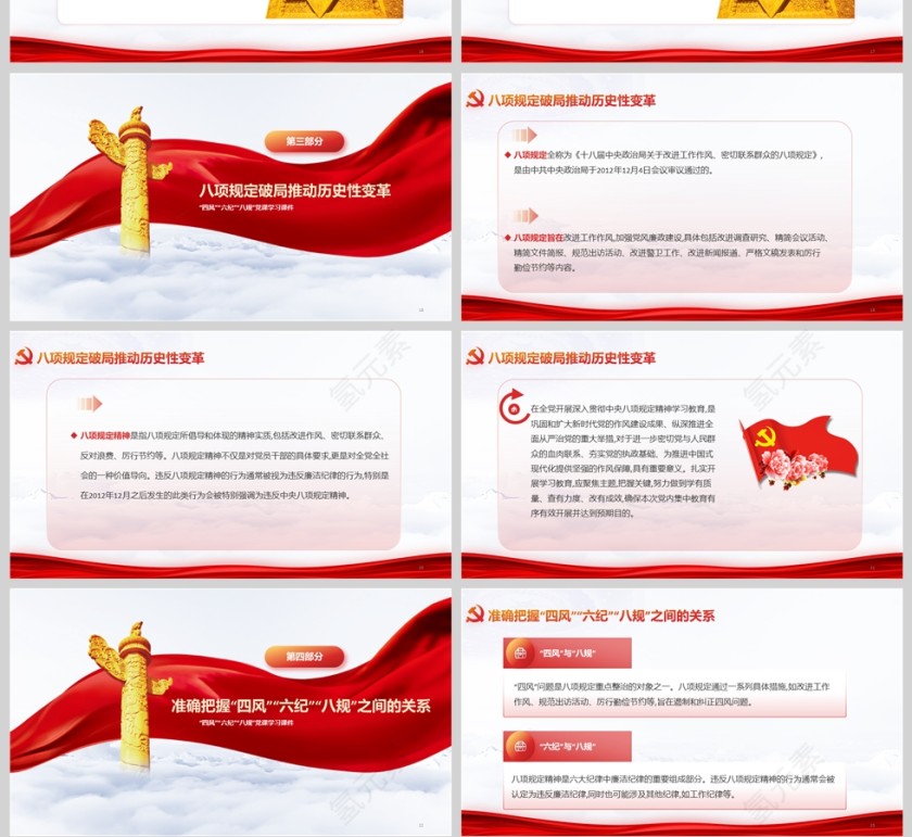 2025《“四风”“六纪”“八规”》党的作风建设党课课件学习ppt第4张