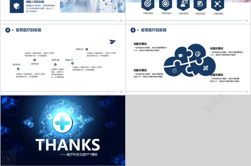 智慧医疗互联网医疗医疗科技主题PPT第3张