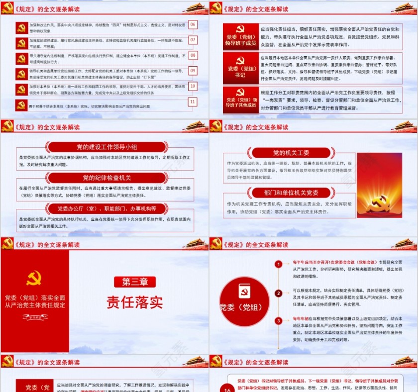 党委党组落实全面从严治党主体责任规定PPT第4张