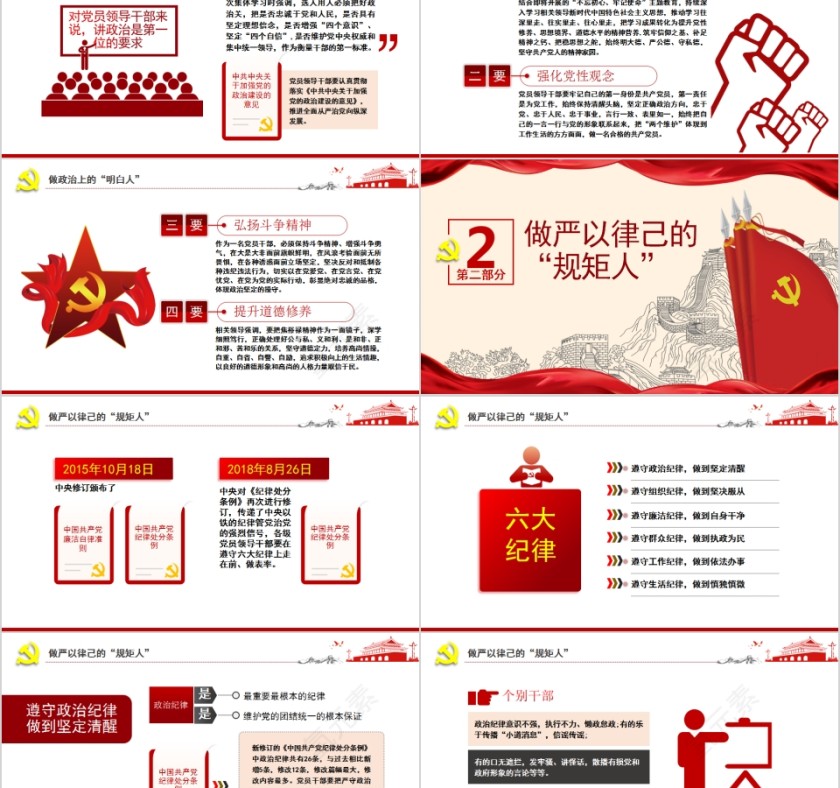 党员领导干部要争做四种人全面从严治党廉政谈话会PPT第2张