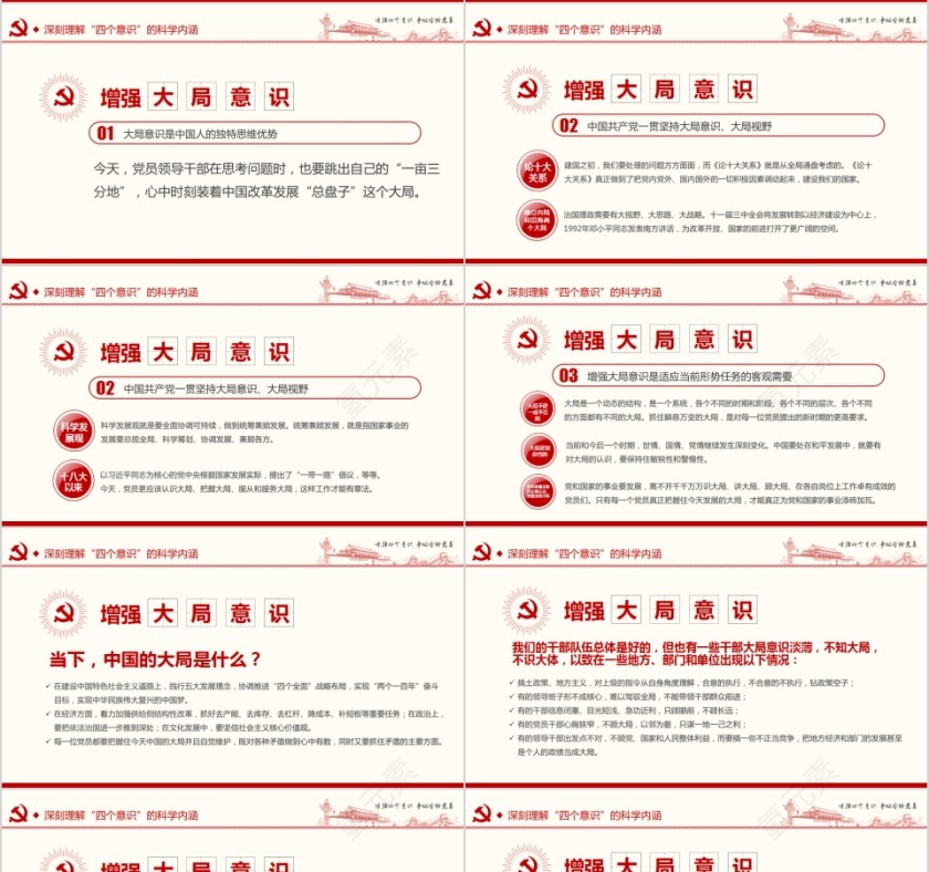 增强四个意识争做合格党员PPT第4张