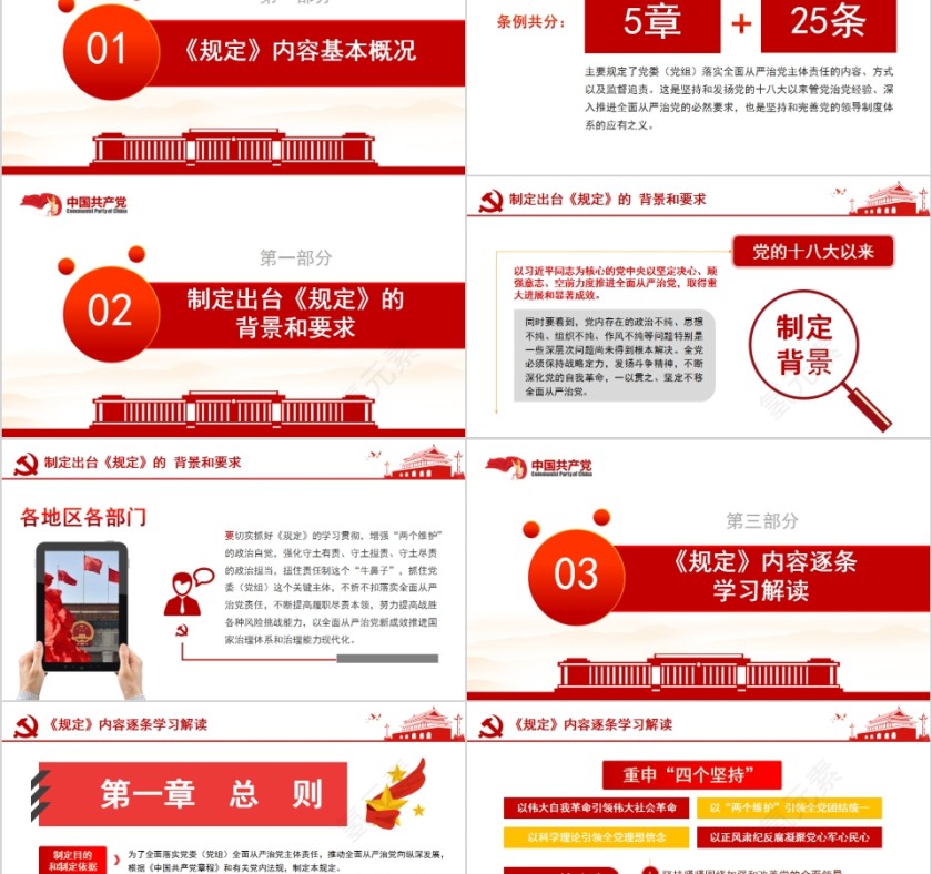 党委落实全面从严治党主体责任规定PPT第2张