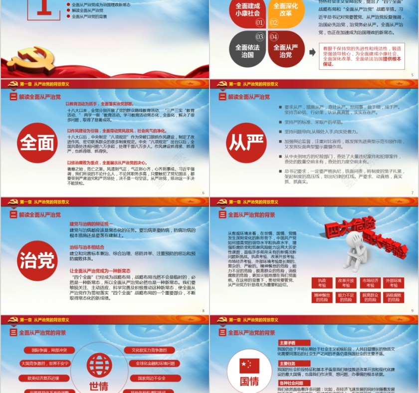 全面加强党的建设构建从严治党新常态PPT第2张