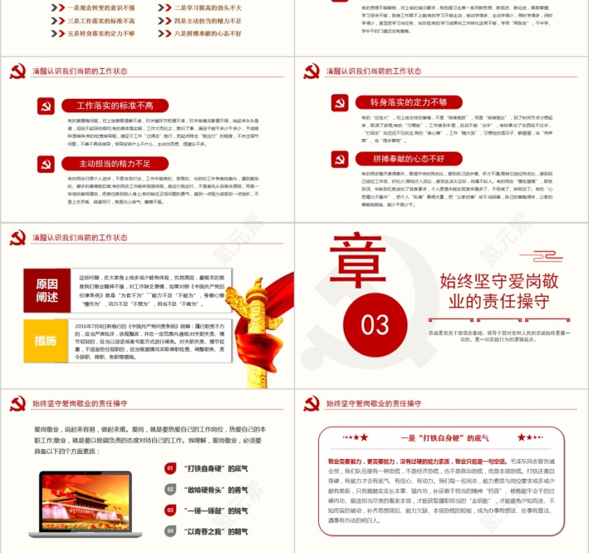 把忠诚镌刻在岗位上党课演讲PPT第3张