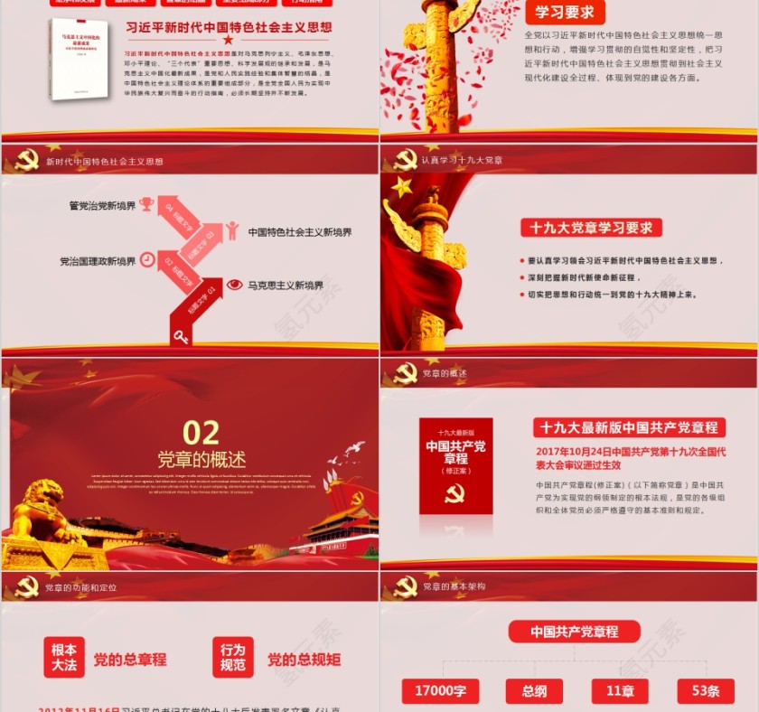 中国共产党章程全方位解读PPT第2张