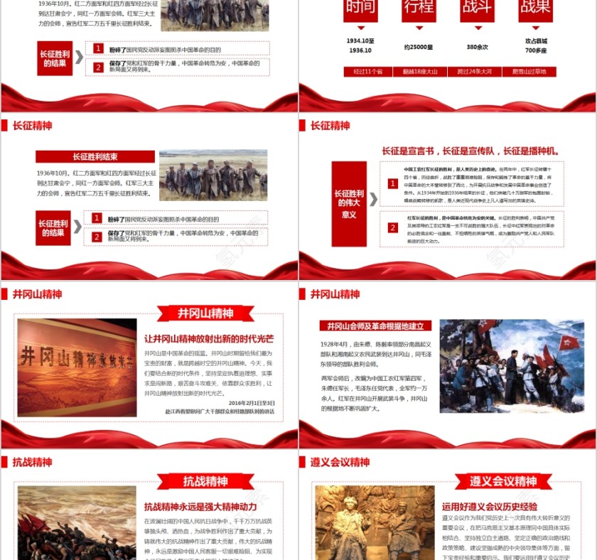 共产党谈革命战争年代的红色精神PPT第2张