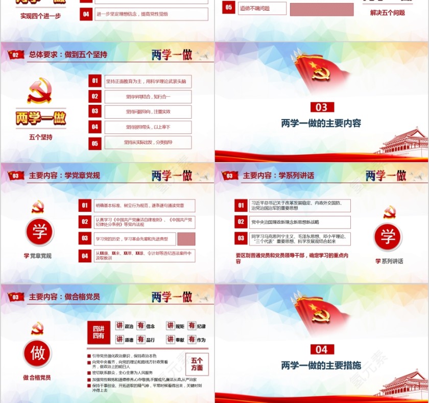 全体党员开展“两学一做”学习教育PPT第3张