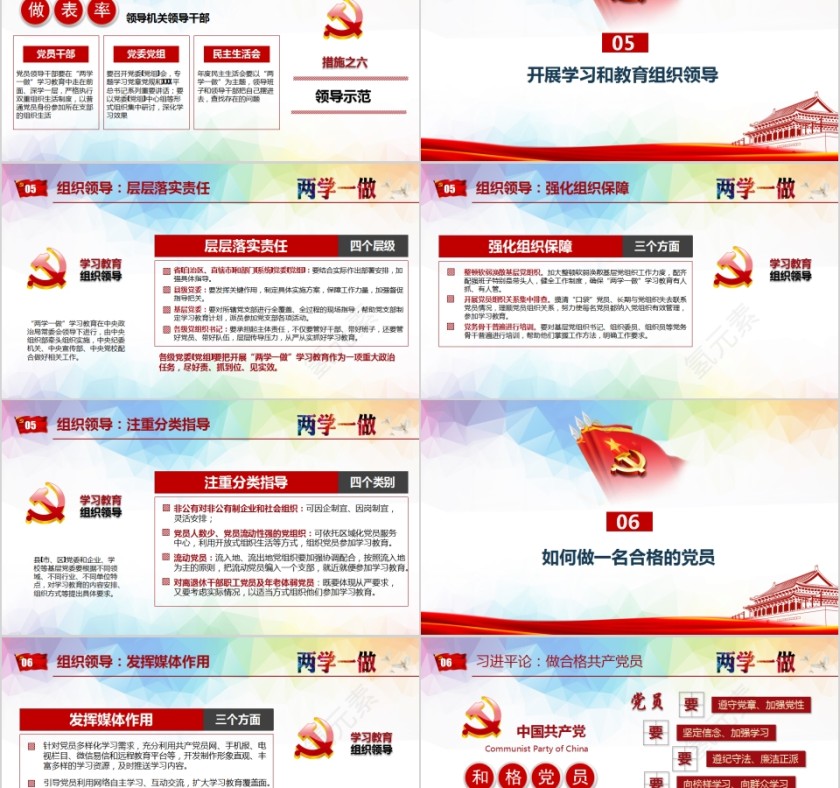 全体党员开展“两学一做”学习教育PPT第5张