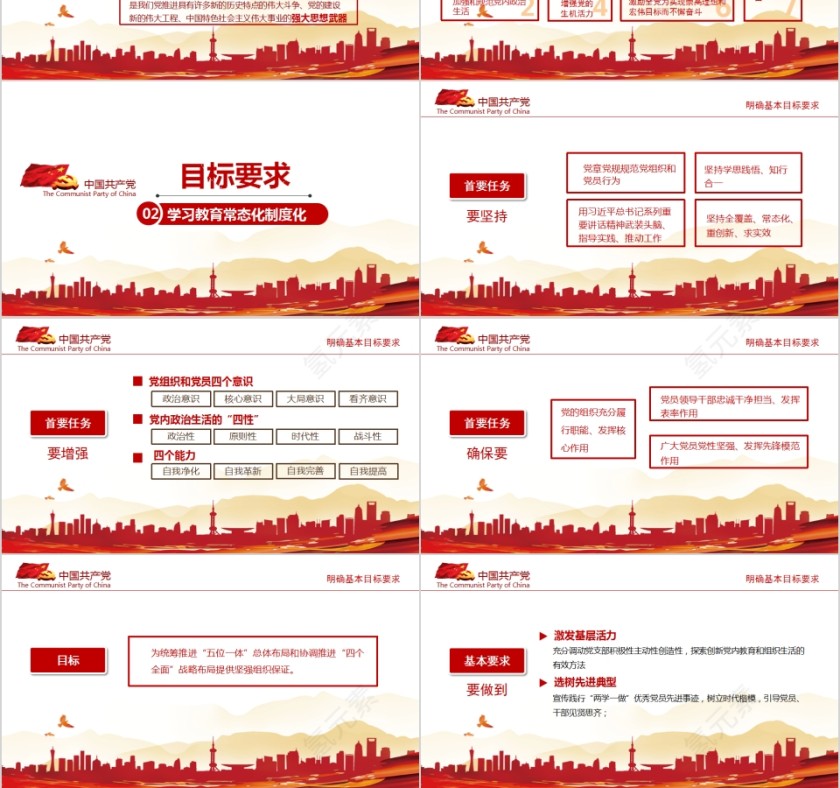 推进两学一做学习教育常态化制度化PPT第3张