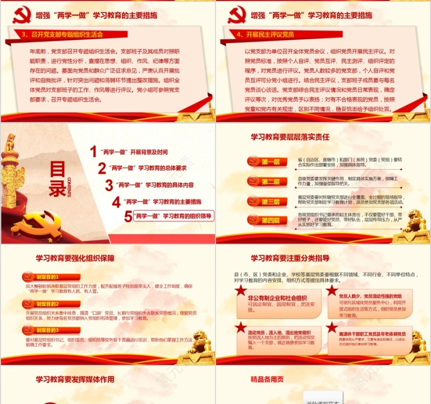 两学一做学党章党规做合格党员PPT第4张