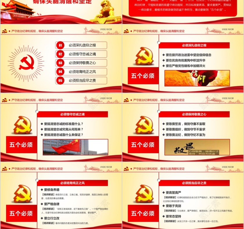 讲规矩有纪律两学一做学习教育专题党课PPT第6张