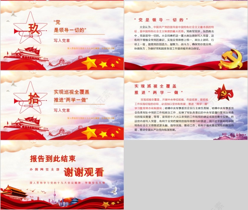 学习十九大对党章的十项重要修改PPT第4张